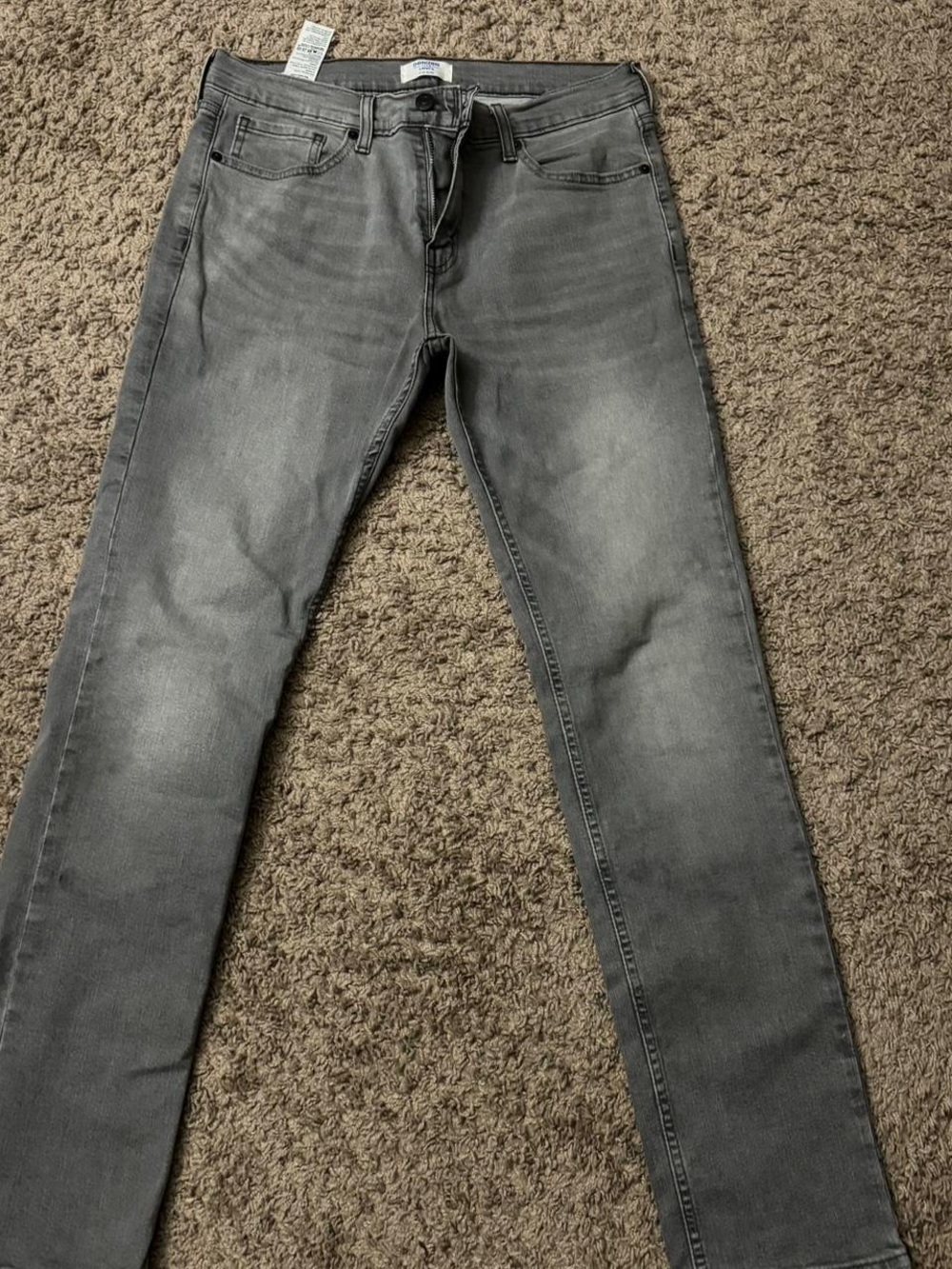 Levi's Men's Skinny Gray Washed Jeans